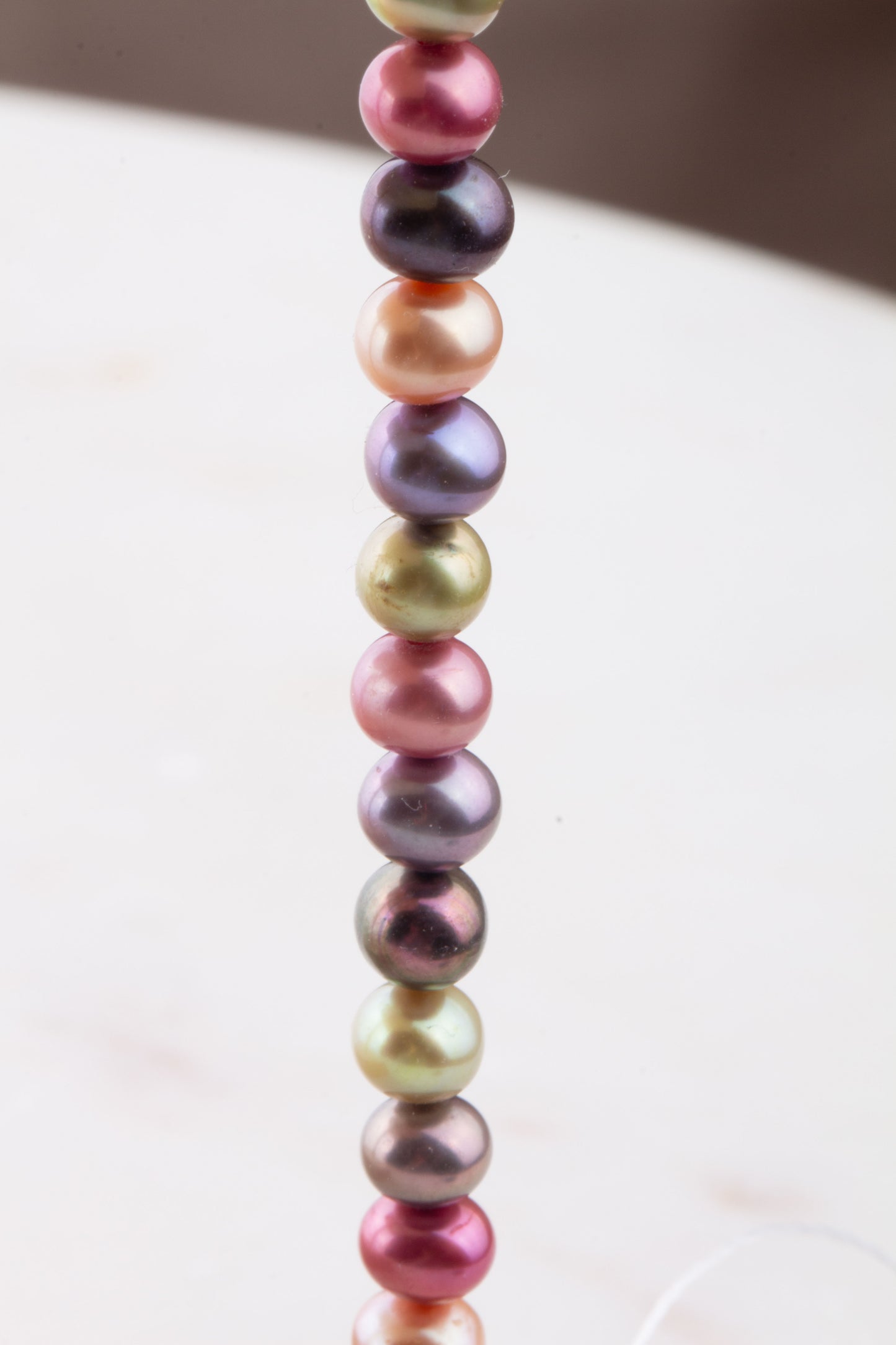 5mm-6mm Vibrant Multicolor Freshwater Pearl Strand, Natural Pearls, Loose Pearls, Semi Precious Gemstones, Center Drilled Pearl, 16 inch