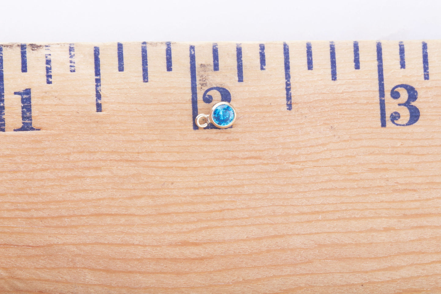 3mm - 14K Gold Filled Birthstone Charms, Top Quality Cubic Zirconia Bezel Charm, Permanent Jewelry Supply, Bulk Wholesale Birthstone Charms