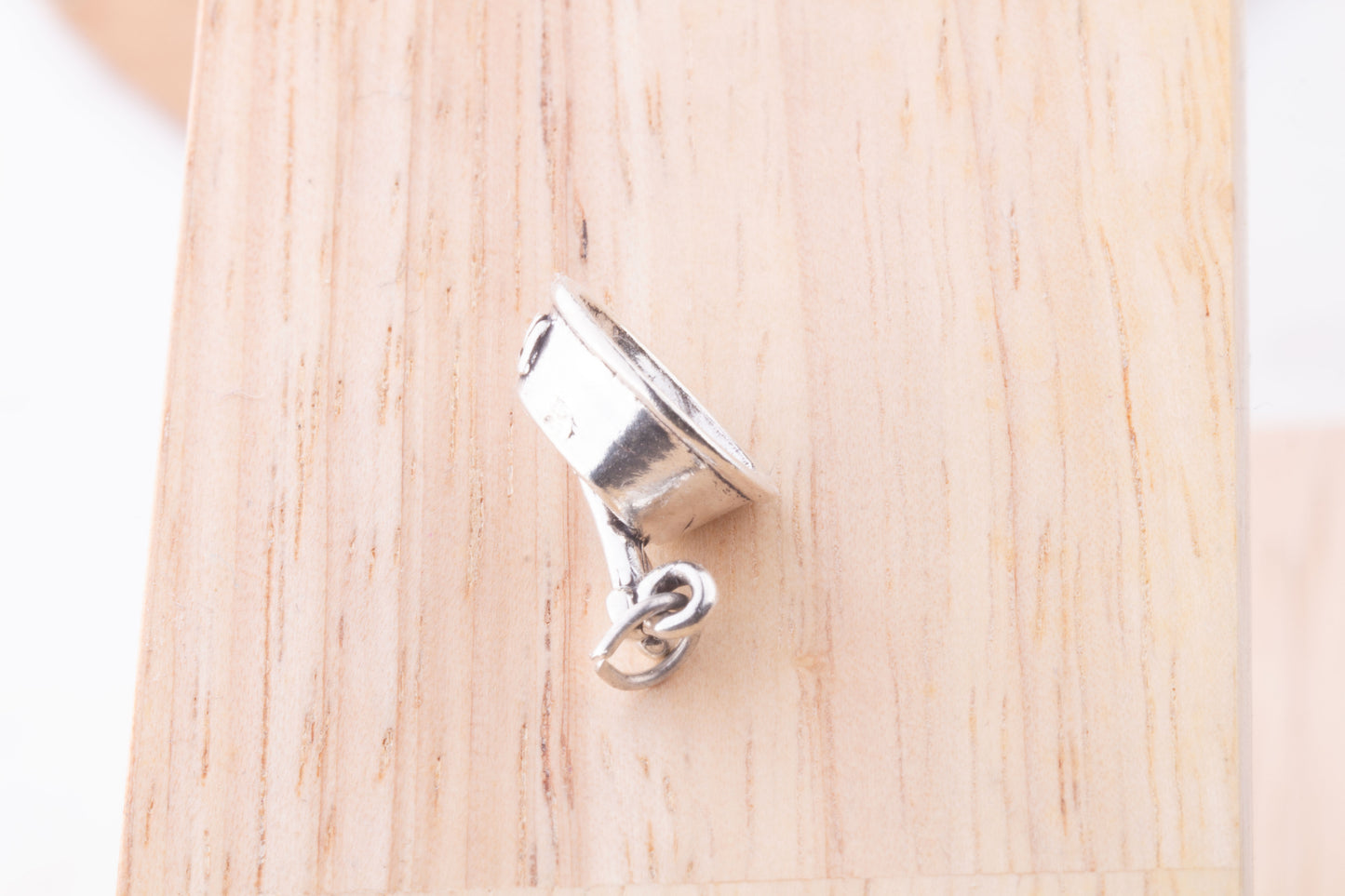 Sterling Silver Rover Bowl with Dog Bone Charm, Animal Lover Gift, For Charm Bracelet