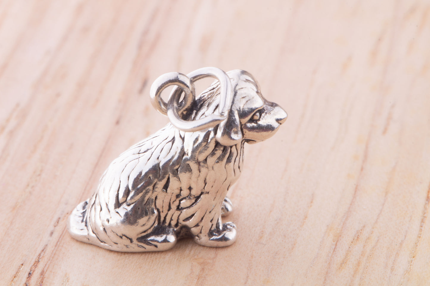Newfoundland Dog Sterling Silver Charm, Newfie Charm, Dog Lover Gift