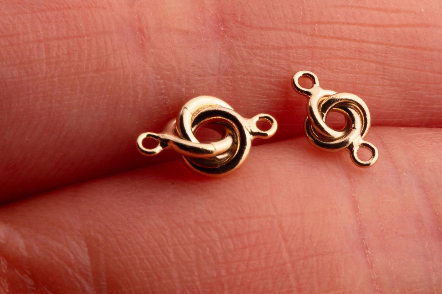 Love Knot Connector, Silver Love Knot Connector, Gold Filled Love Knot, Permanent Jewelry, Love Knot Connector for Bracelet or Necklace