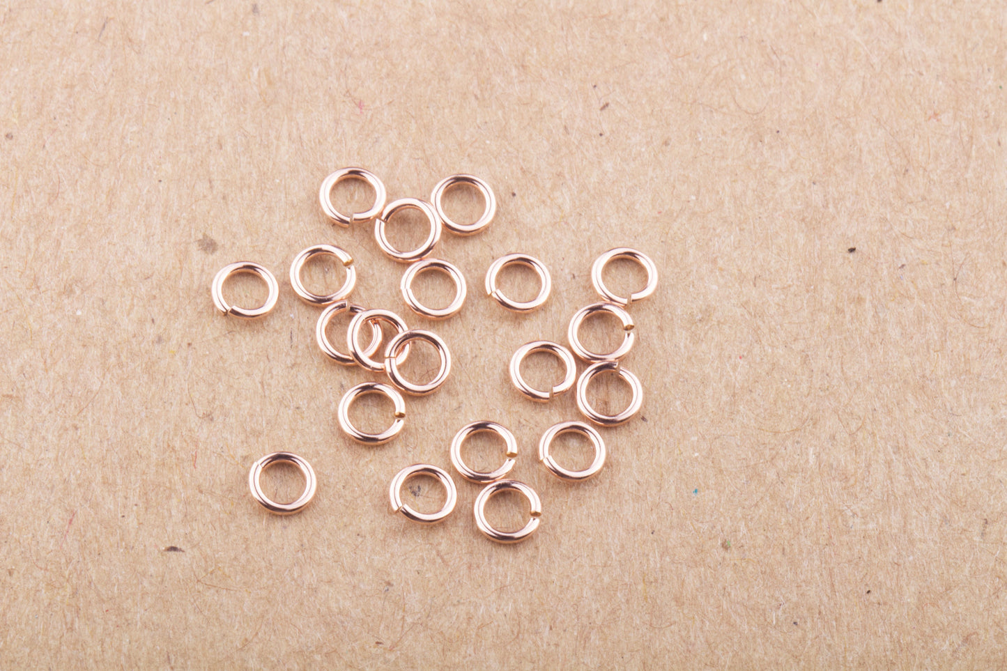 4mm 22 gauge Jump Rings in Sterling Silver, Gold Filled, Rose Gold Filled, Permanent Jewelry, Permanent Chains, Set of 50, 100 Pieces